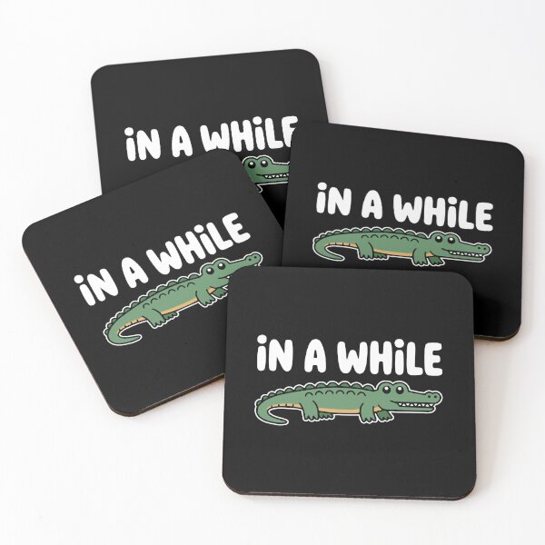 Item preview, In A While Crocodile! Funny Crocodile Pun designed and sold by PMCreative.