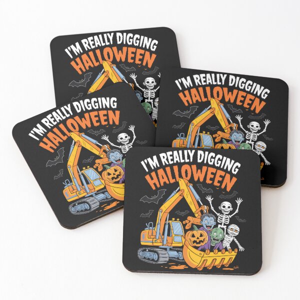 Item preview, Digging Halloween Skeleton Zombie designed and sold by blueyeeti.