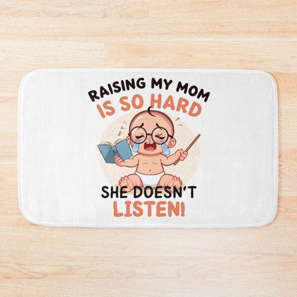 Item preview, Mom Humor Quote – Raising My Mom Is So Hard Funny Crying Baby designed and sold by Lunaria Arts.