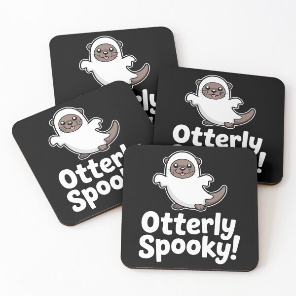 Item preview, Otterly Spooky! Funny Otter Ghost Pun designed and sold by PMCreative.