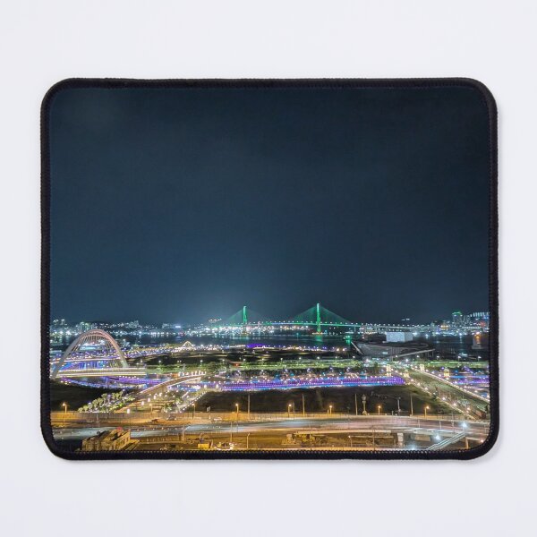 Item preview, Busan, South Korea Nighttime Harbor Photo designed and sold by dcroffe.