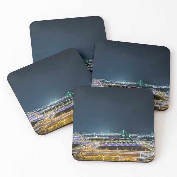Item preview, Busan, South Korea Nighttime Harbor Photo designed and sold by dcroffe.