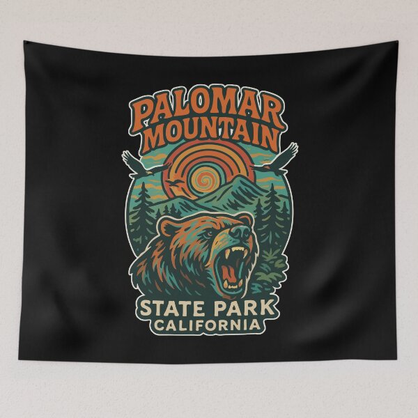 Item preview, Palomar Mountain California Retro Trippy designed and sold by TomFrontierArt.