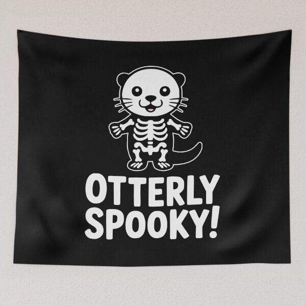 Item preview, Otterly Spooky! Funny Otter Halloween Pun designed and sold by PMCreative.