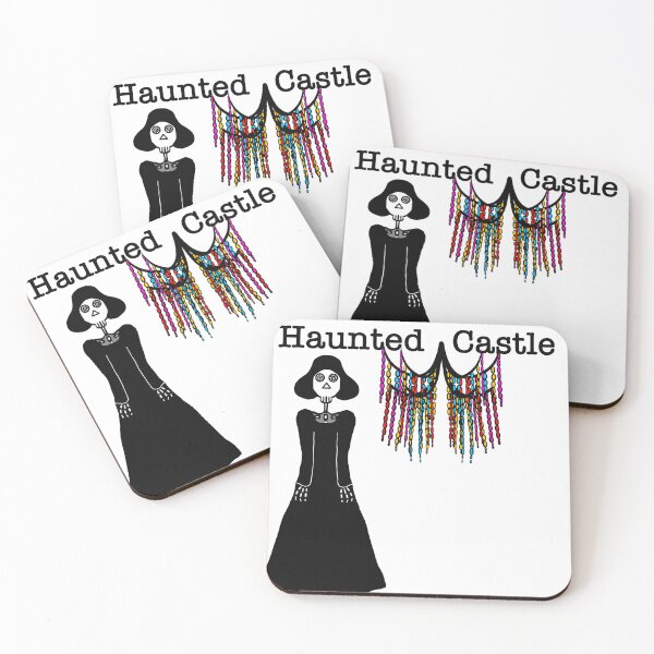 Item preview, Cartoon of a female skeleton in a black dress with a chandelier designed and sold by nongsao4.
