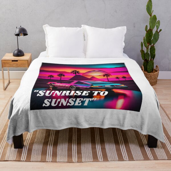 Item preview, Sunrise to Sunset: Retro Car Adventure Inspiration designed and sold by Happyfreedom.