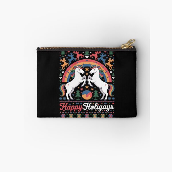 Item preview, Happy Holigays Cute Unicorn Rainbow Xmas LGBT Ugly Christmas  designed and sold by Charidana.