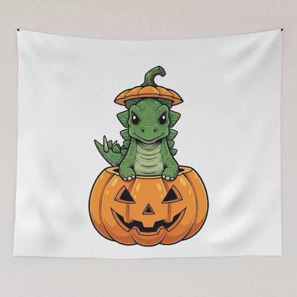 Item preview, Cute Dinosaur Halloween Pumpkin Pal designed and sold by k3rstman1.