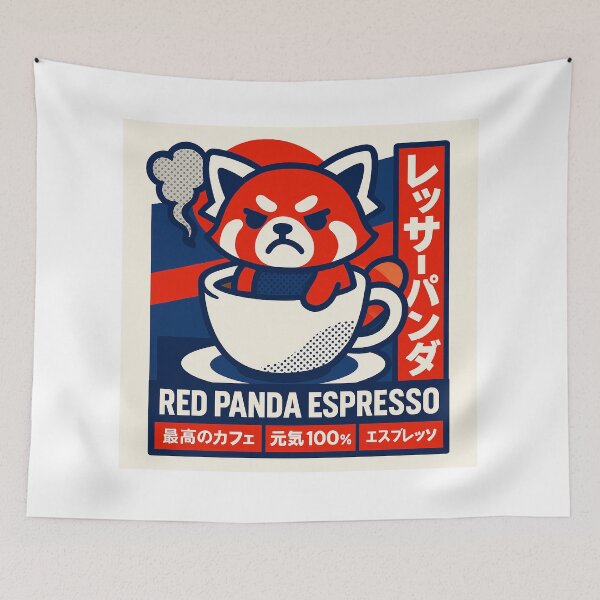 Item preview, RED PANDA ESPRESSO designed and sold by mazmarke.