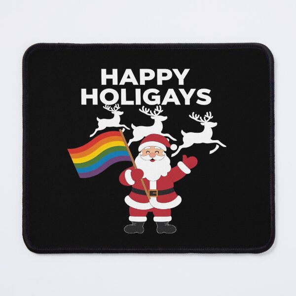 Item preview, Happy Holigays LGBT Christmas Gay Xmas Holiday Santa designed and sold by Charidana.