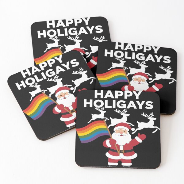 Item preview, Happy Holigays LGBT Christmas Gay Xmas Holiday Santa  designed and sold by Charidana.