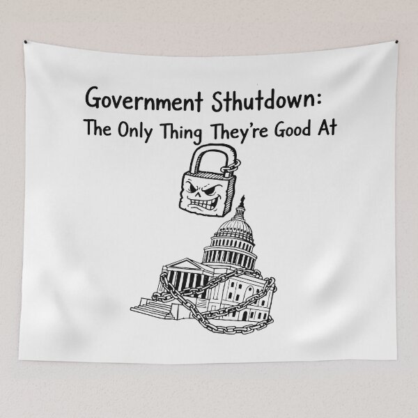 Item preview, Political Satire Depicting Capitol in Chains and Lock designed and sold by SplashTastic.