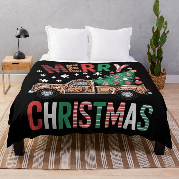 Item preview, family christmas truck leopard designed and sold by blueyeeti.