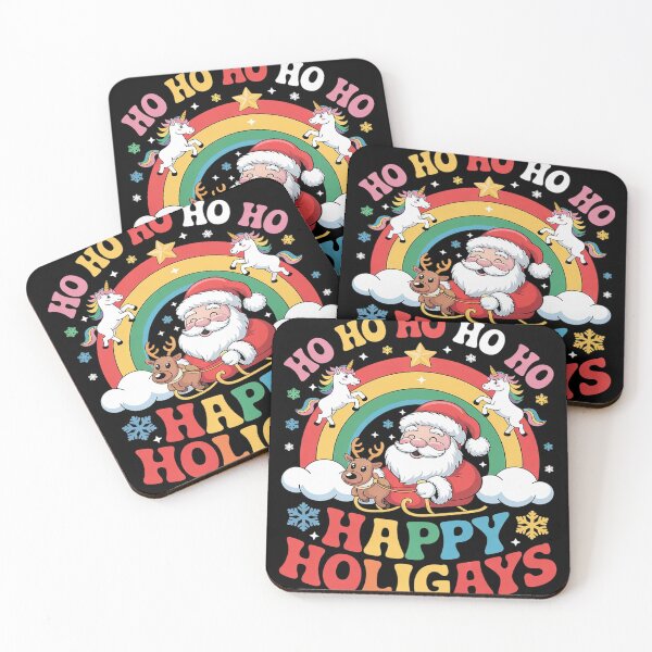 Item preview, Happy Holigays Rainbow Ugly Christmas LGBT Gay Pun Xmas  designed and sold by Charidana.