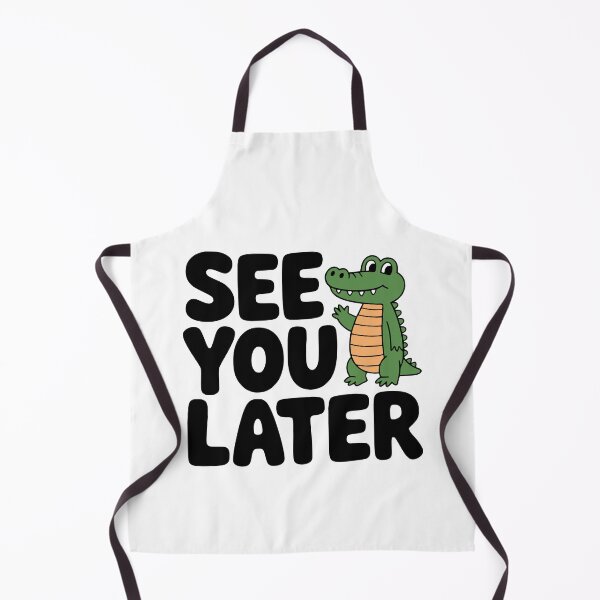 Aperçu de l'œuvre À plus tard, Alligator ! Joli jeu de mots sur l'alligator créée et vendue par PMCreative.