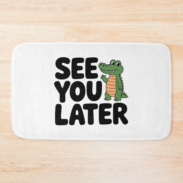 Aperçu de l'œuvre À plus tard, Alligator ! Joli jeu de mots sur l'alligator créée et vendue par PMCreative.