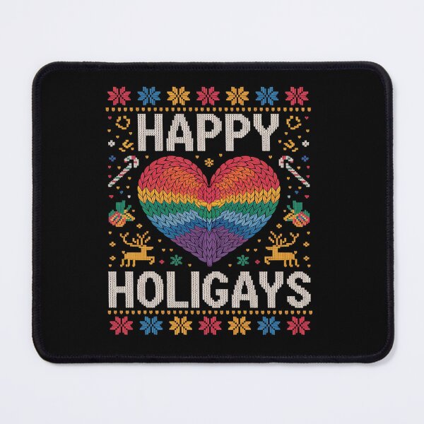 Item preview, Happy holigays ugly christmas sweater lgbt pride designed and sold by Charidana.