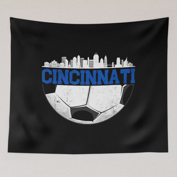 Item preview, Cincinnati Soccer 	 Distressed Futbol Cincy 'Nati 		 designed and sold by kalhcgnd64.