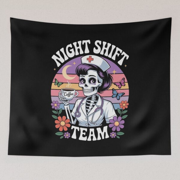 Item preview, Funny Night Shift Crew halloween designed and sold by MizoX7.