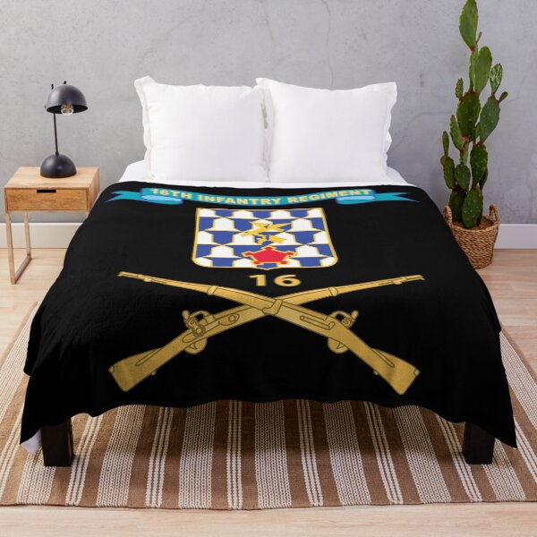 Item preview, Army - 16th Infantry Regiment - DUI w Number Br - Ribbon X 300 designed and sold by Military Insignia Products.