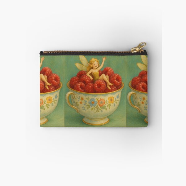 Item preview, Fairy on Vintage Raspberry Mug designed and sold by WitchPrint.