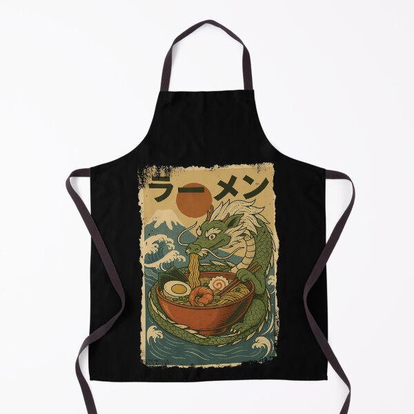 Item preview, Dragon Ramen Waves Rising Sun Vintage Japanese Style Art Graphic designed and sold by Damcoc.