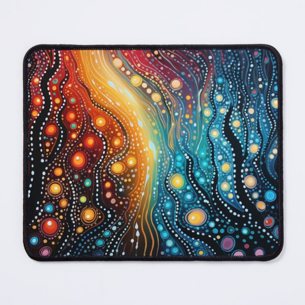 Item preview, Aboriginal Inspired Dot Art - Lava and Water Vibe designed and sold by GrinGalore.