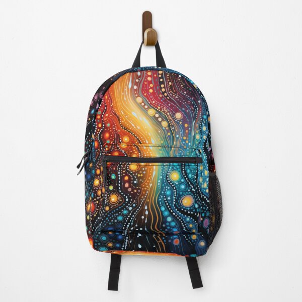 Item preview, Aboriginal Inspired Dot Art - Lava and Water Vibe designed and sold by GrinGalore.