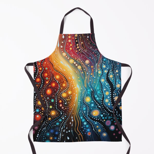 Item preview, Aboriginal Inspired Dot Art - Lava and Water Vibe designed and sold by GrinGalore.