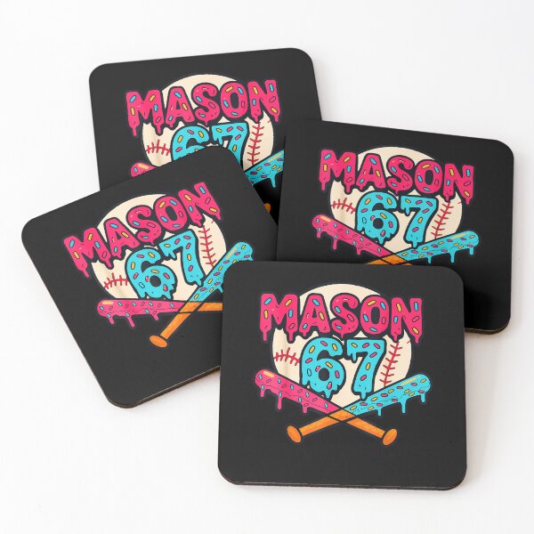 Item preview, Mason 67 Ice Cream Drip Meme, Funny Six Seven baseball drip designed and sold by BASKF.