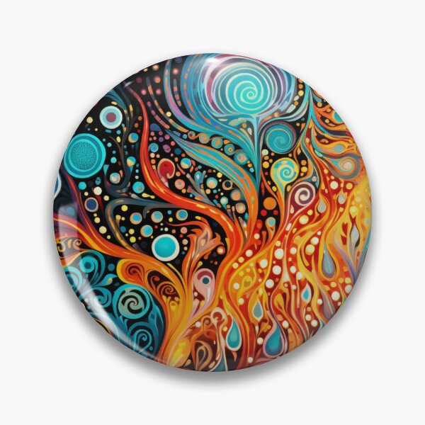 Item preview, Aboriginal Inspired Dot Art - Fire Lava designed and sold by GrinGalore.