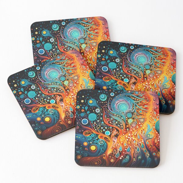Item preview, Aboriginal Inspired Dot Art - Fire Lava designed and sold by GrinGalore.
