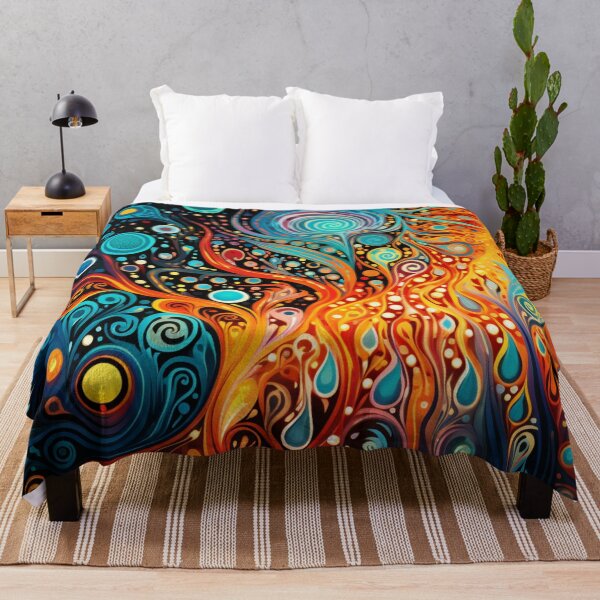Item preview, Aboriginal Inspired Dot Art - Fire Lava designed and sold by GrinGalore.