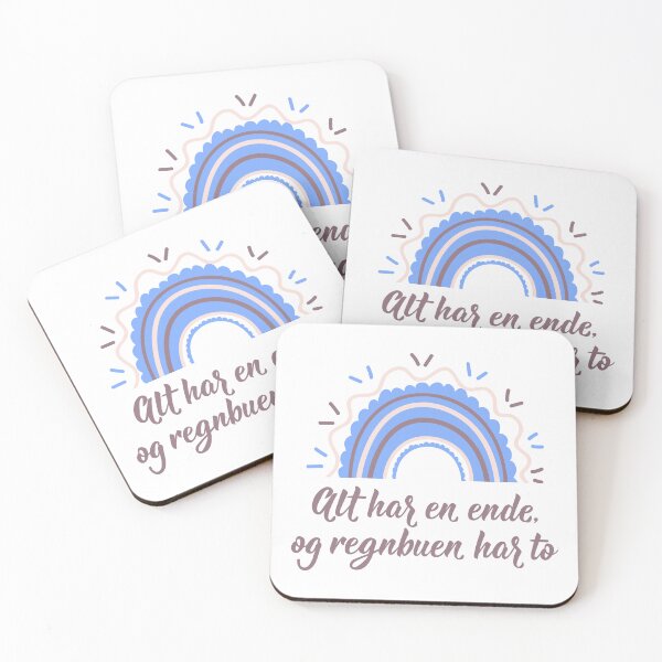 Item preview, Alt har en ende, og regnbuen har to. Norwegian text: Everything has an end, and the rainbow has two.  designed and sold by pidzam4e.