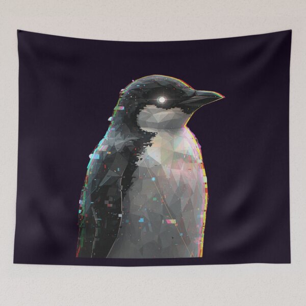 Item preview, Futuristic Glitch Penguin designed and sold by bsbd-action.