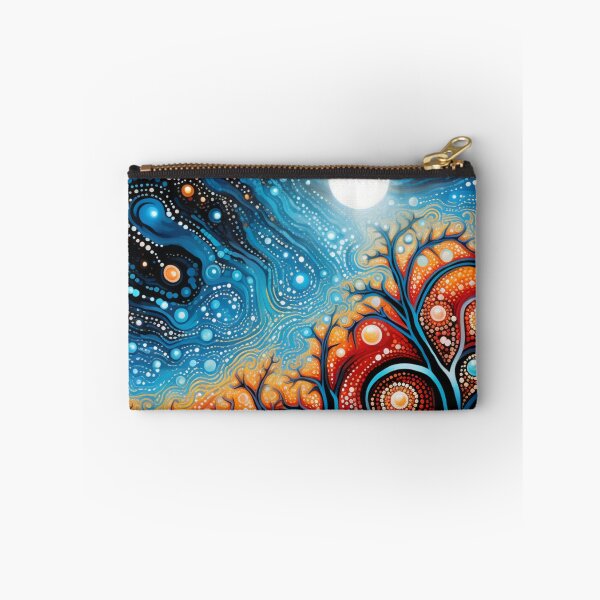Item preview, Aboriginal Inspired Dot Art - Lava Tree Under the Moon designed and sold by GrinGalore.