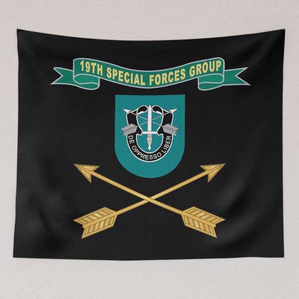 Item preview, Army - 19th Special Forces Group - Flash w Br - Ribbon designed and sold by Military Insignia Products.