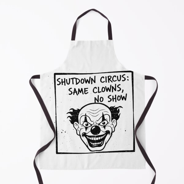 Item preview, Laughing Clown Face Satire on Government Shutdown designed and sold by SplashTastic.