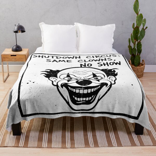 Item preview, Laughing Clown Face Satire on Government Shutdown designed and sold by SplashTastic.