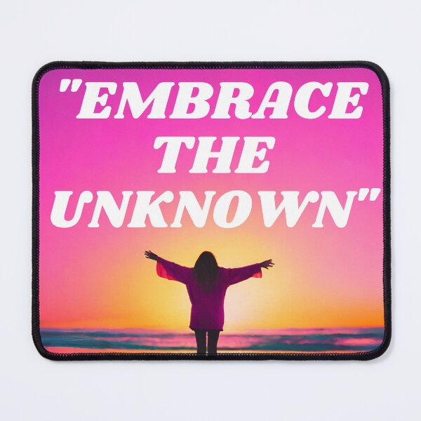 Item preview, Embrace The Unknown Adventure Quote Art designed and sold by Happyfreedom.