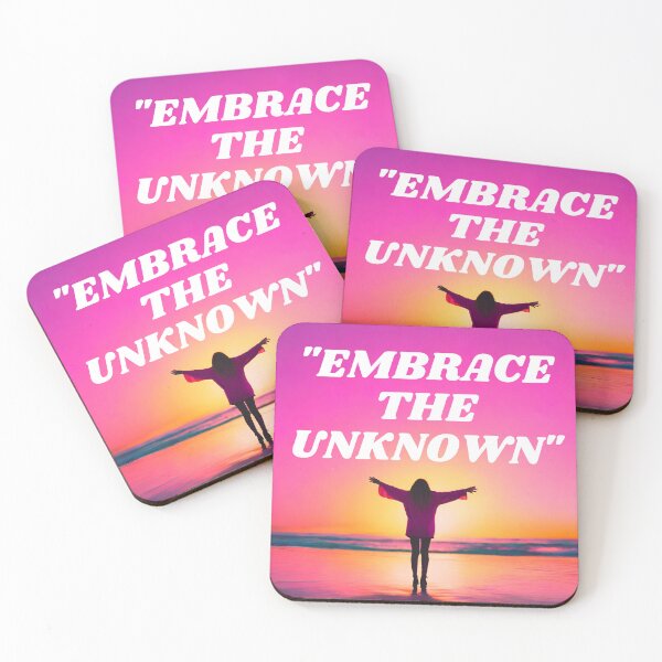 Item preview, Embrace The Unknown Adventure Quote Art designed and sold by Happyfreedom.