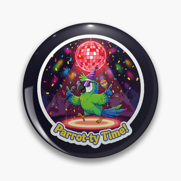 Item preview, Bird Memes - Parrot-ty Time (I) designed and sold by nature. electrified..