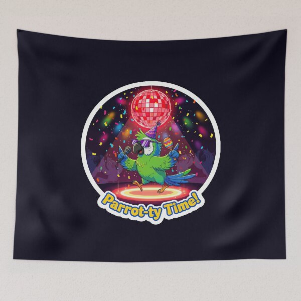 Item preview, Bird Memes - Parrot-ty Time (I) designed and sold by nature. electrified..