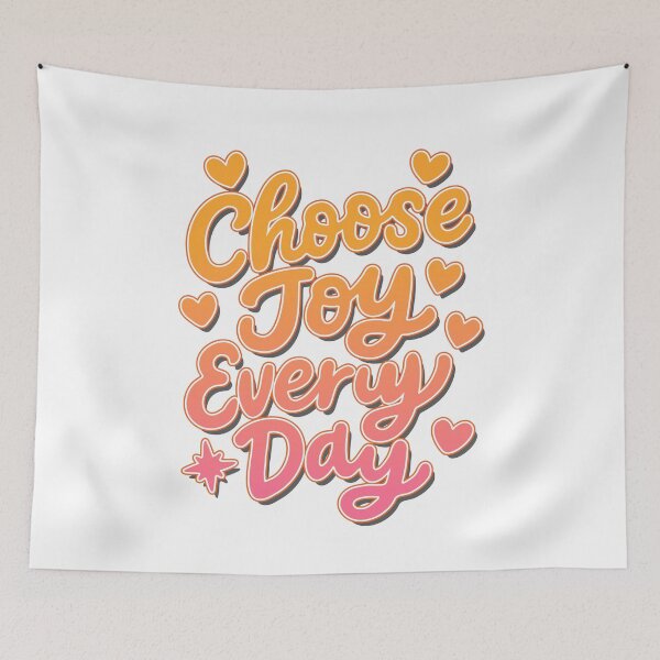Item preview, Choose Joy Every Day Playful Script Typography designed and sold by Tong4130.
