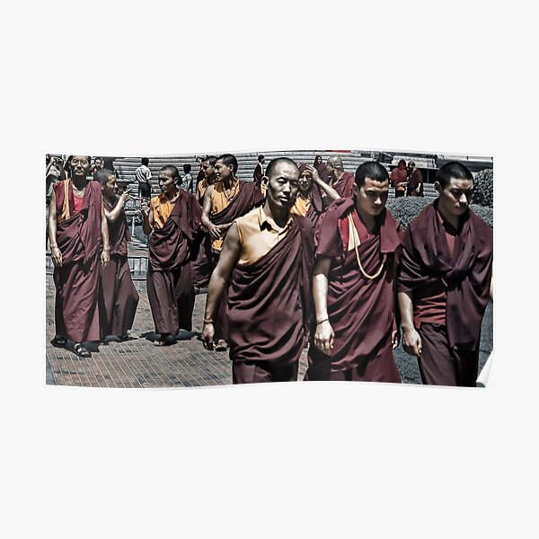 Buddhist Monks Poster