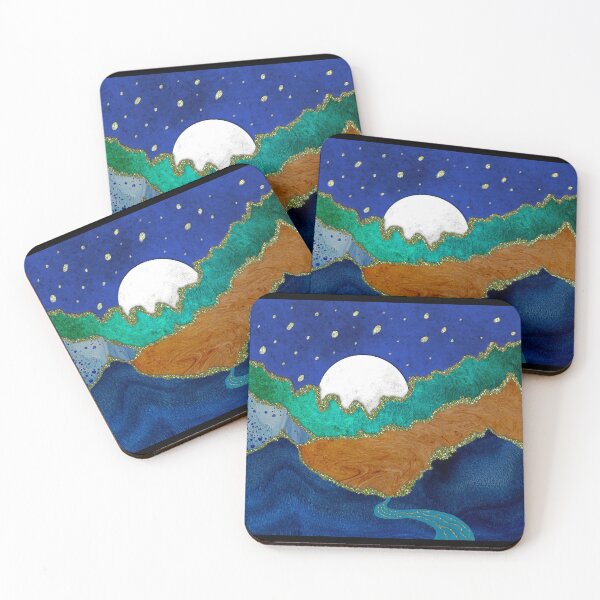 Item preview, Glittering Papercraft Night Scene designed and sold by The Frog Pond Arts.