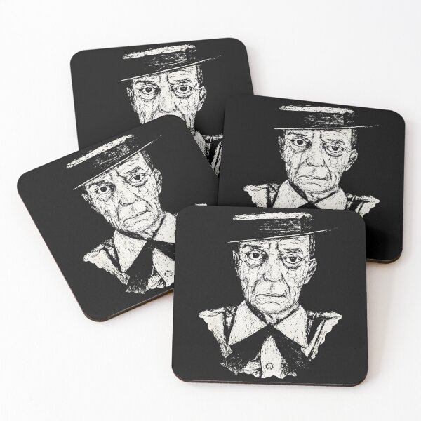 Item preview, The Great Stone Face - Classic Buster Keaton Ink Drawing Portrait designed and sold by surmind.