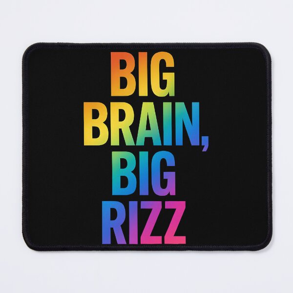 Item preview, Big Brain Big Rizz Motivational Slang designed and sold by Raluk.