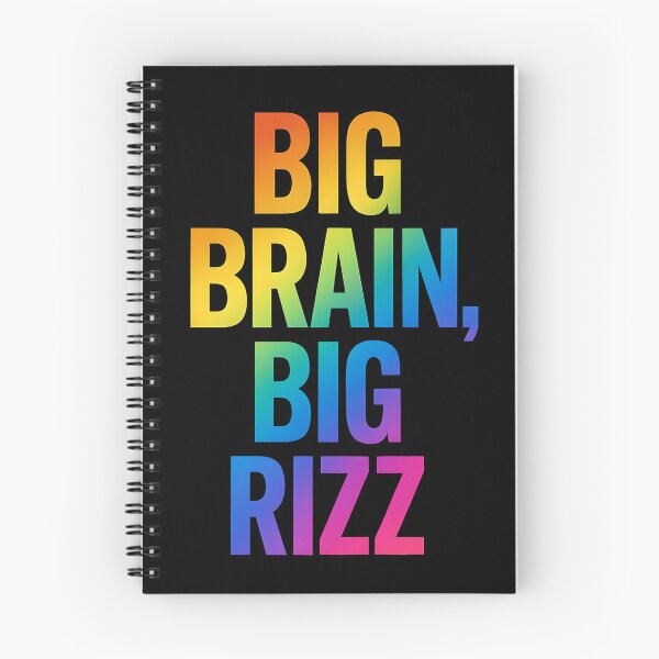 Item preview, Big Brain Big Rizz Motivational Slang designed and sold by Raluk.