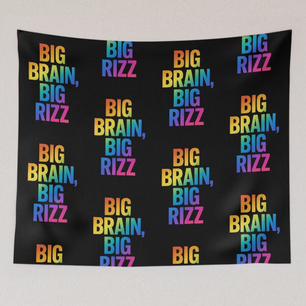 Item preview, Big Brain Big Rizz Motivational Slang designed and sold by Raluk.